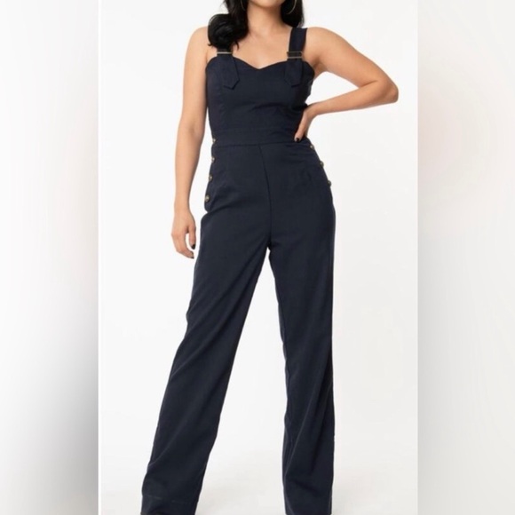 Unique Vintage Pants - Unique Vintage Sedgewick Jumpsuit